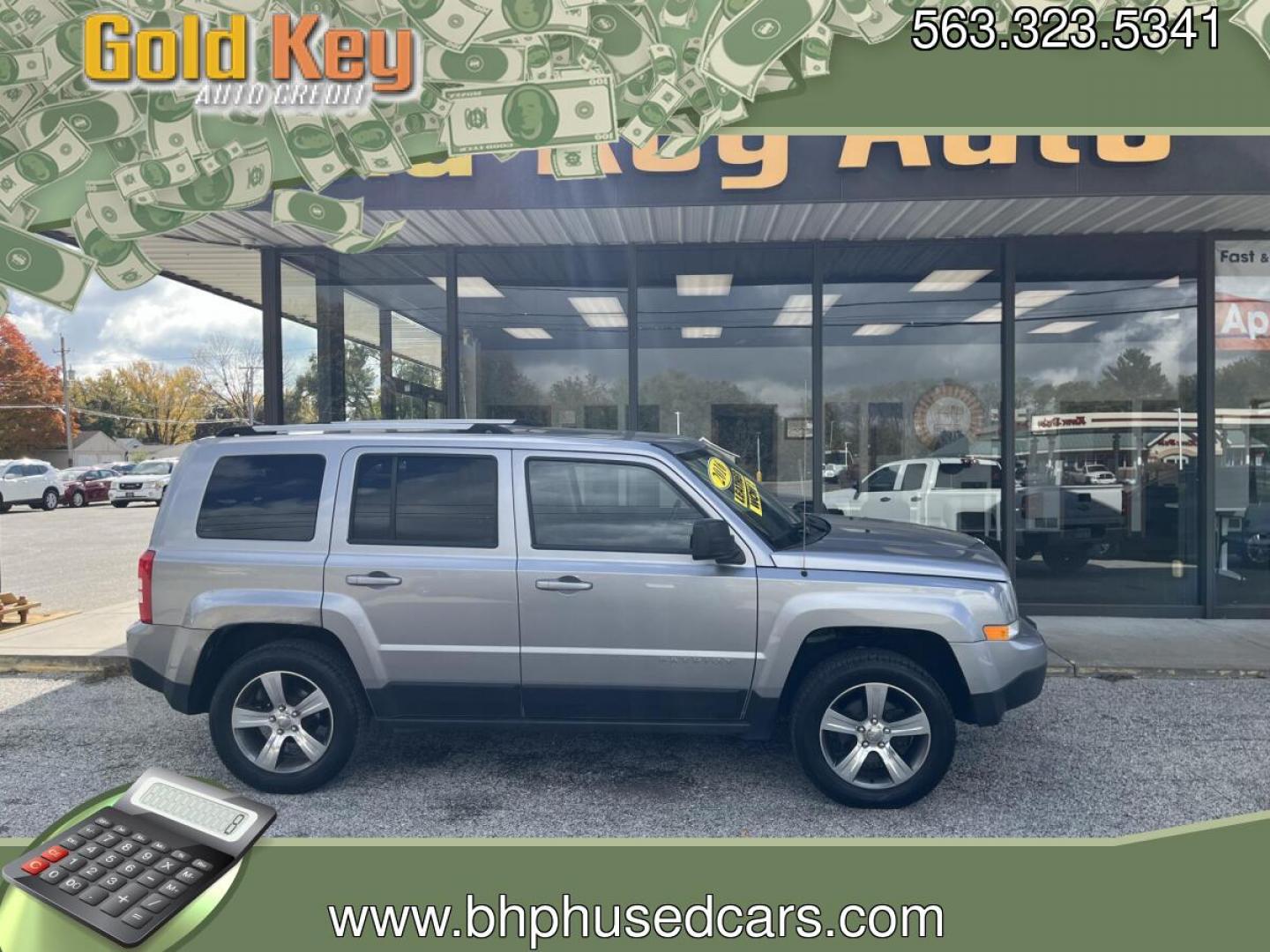 2016 Maximum Steel Metallic Clearcoat Jeep Patriot High Altitude Edition (1C4NJRFB6GD) with an 2.4L I-4 DOHC engine, located at 1633 W Kimberly, Davenport, IA, 52806, (563) 323-5341, 41.559456, -90.598732- Photo#0
