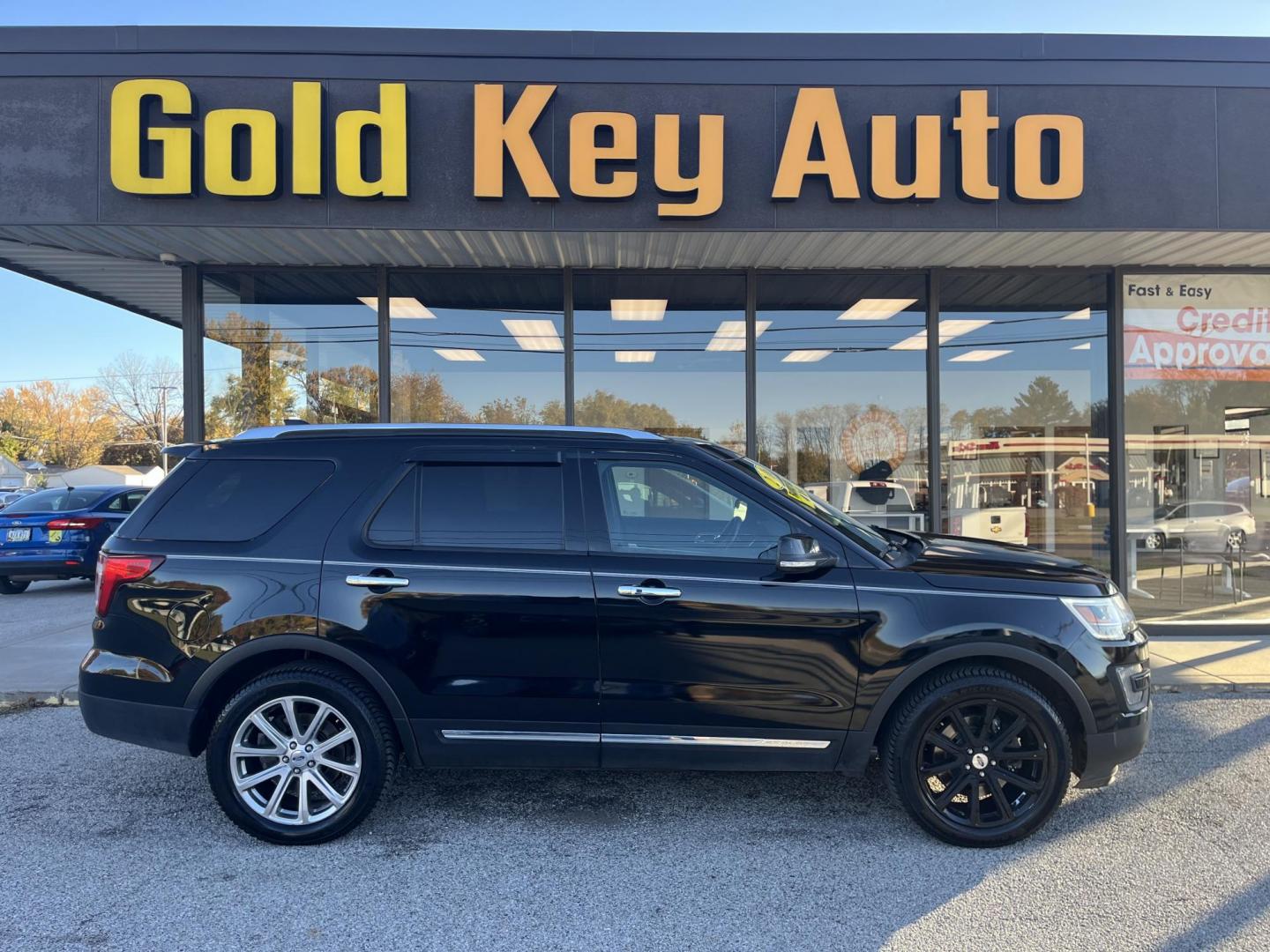 2016 Shadow Black Ford Explorer Limited (1FM5K8F86GG) with an EcoBoost 2.3L I-4 gasoline direct injection engine, located at 1633 W Kimberly, Davenport, IA, 52806, (563) 323-5341, 41.559456, -90.598732 - Photo#0