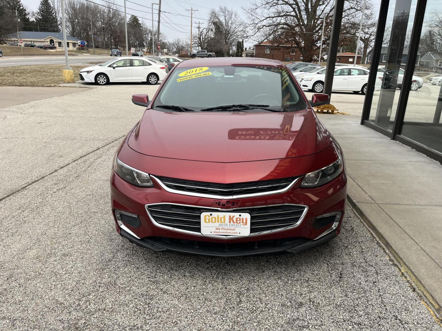 2018 Cajun Red Tintcoat Chevrolet Malibu LT (1G1ZD5ST5JF) with an ECOTEC 1.5L I-4 gasoline direct injection engine, located at 1633 W Kimberly, Davenport, IA, 52806, (563) 323-5341, 41.559456, -90.598732 - Photo#1