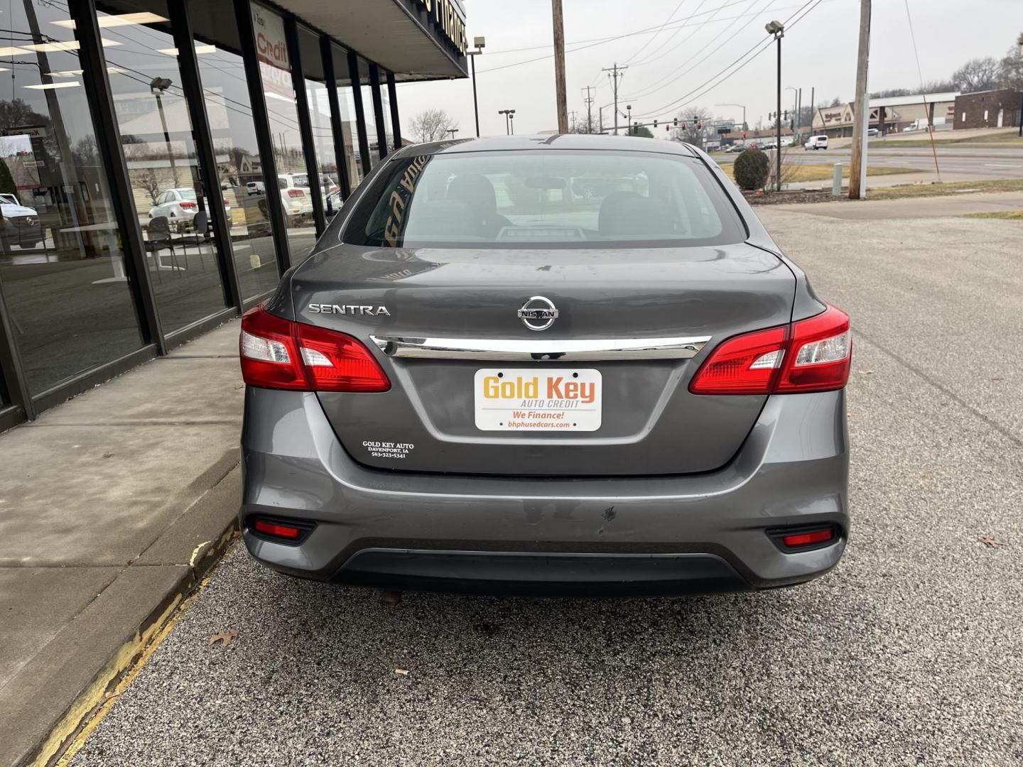 2017 Gun Metallic Nissan Sentra S (3N1AB7AP2HY) with an 1.8L I-4 DOHC engine, located at 1633 W Kimberly, Davenport, IA, 52806, (563) 323-5341, 41.559456, -90.598732 - Photo#4