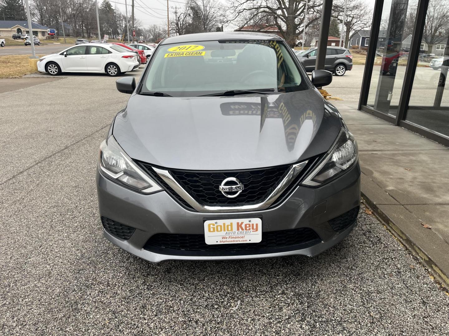 2017 Gun Metallic Nissan Sentra S (3N1AB7AP2HY) with an 1.8L I-4 DOHC engine, located at 1633 W Kimberly, Davenport, IA, 52806, (563) 323-5341, 41.559456, -90.598732 - Photo#1