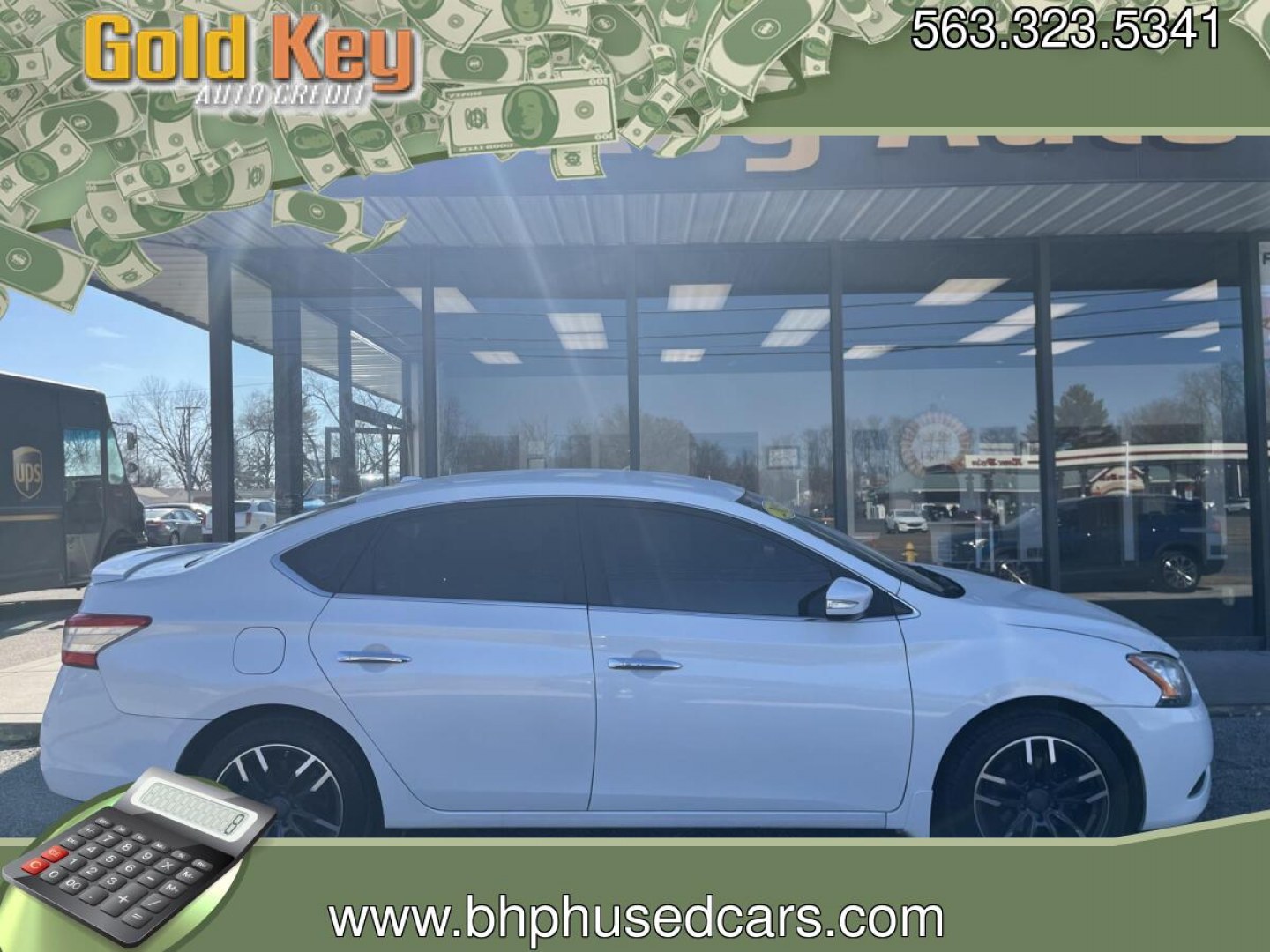 2015 Aspen White Nissan Sentra SL (3N1AB7AP2FY) with an 1.8L I-4 DOHC engine, located at 1633 W Kimberly, Davenport, IA, 52806, (563) 323-5341, 41.559456, -90.598732- Photo#0
