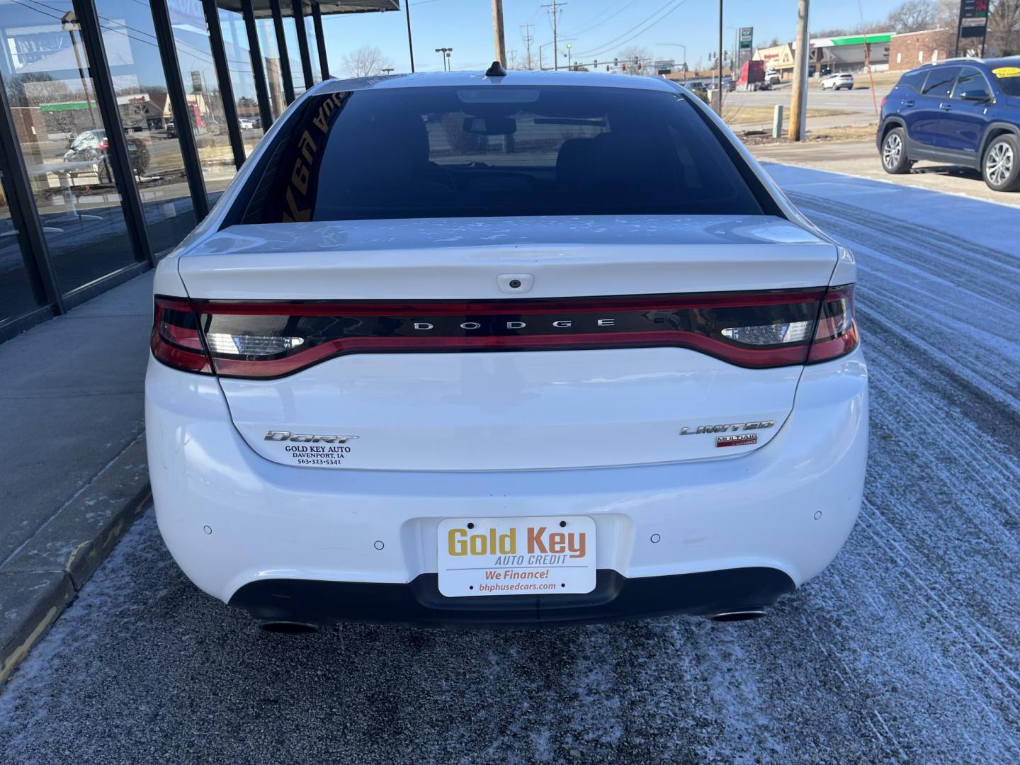 2013 White Dodge Dart Limited (1C3CDFCH0DD) , Auto transmission, located at 1633 W Kimberly, Davenport, IA, 52806, (563) 323-5341, 41.559456, -90.598732 - Photo#4