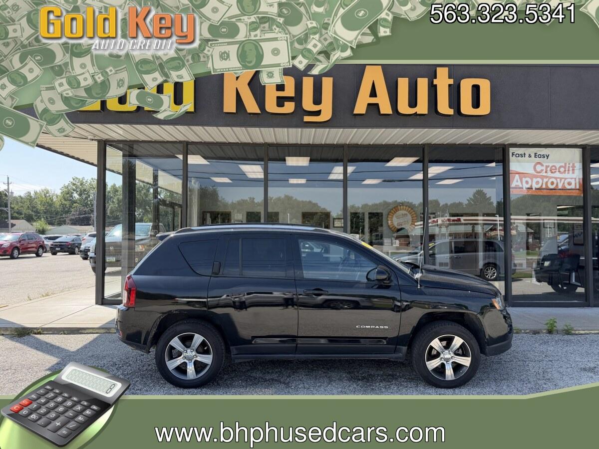 2016 Black Jeep Compass Latitude (1C4NJCEA1GD) , Auto transmission, located at 1633 W Kimberly, Davenport, IA, 52806, (563) 323-5341, 41.559456, -90.598732- Photo#0